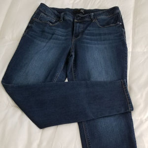 1822 Vintage dark blue denim ankle skinny